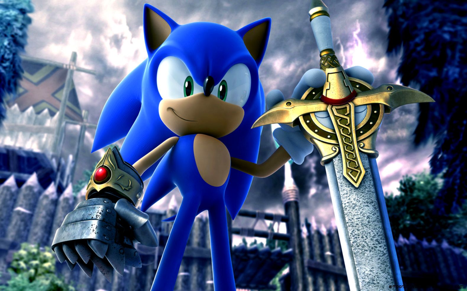 Free Sonic The Knight computer desktop wallpaper Free Sonic The Knight computer desktop wallpaper
