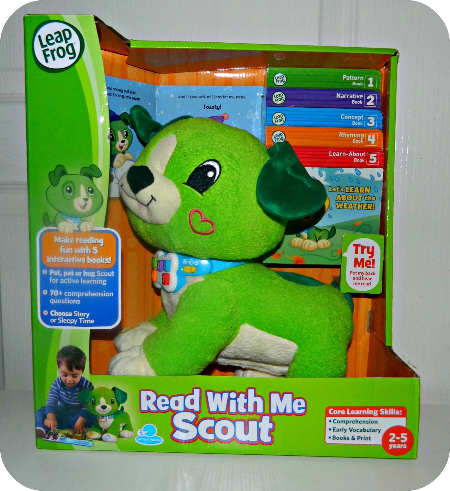 Leapfrog SCOUT & FRIENDS BOOK Electronic Speaking Reading Child'S Toy BNIP 