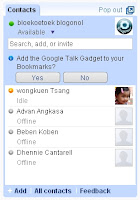 google talk widget
