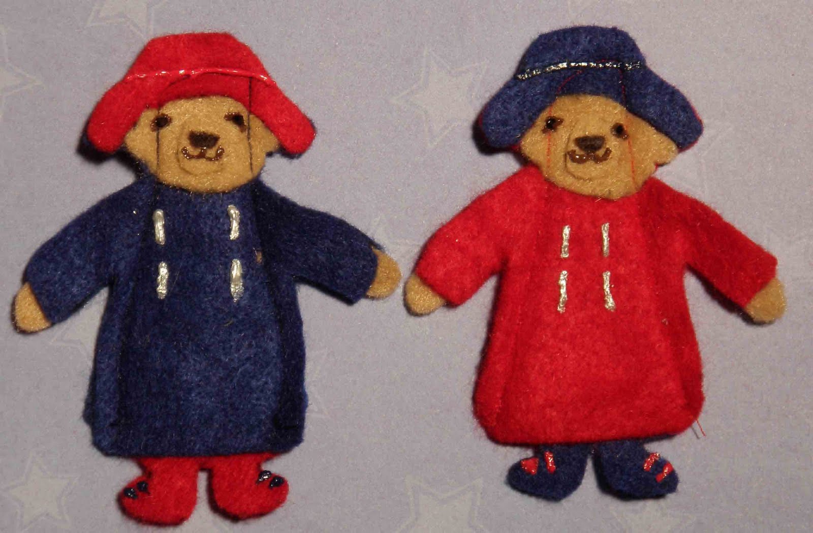 Crack of Dawn Crafts Paddington Bear Felt Finger Puppet