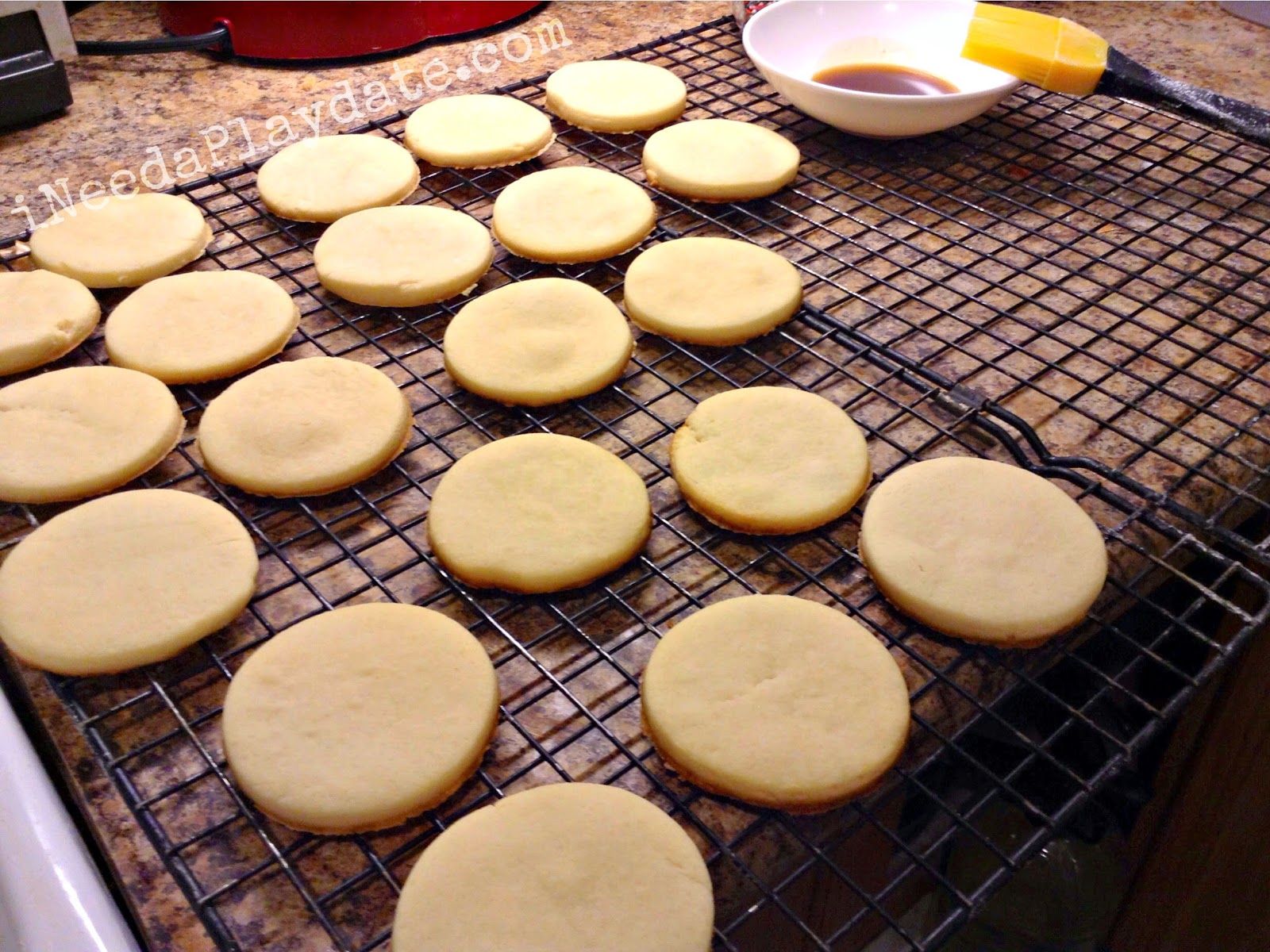 Baked cookies for Kahlua and Cream Cheese Sugar Cookie Recipe