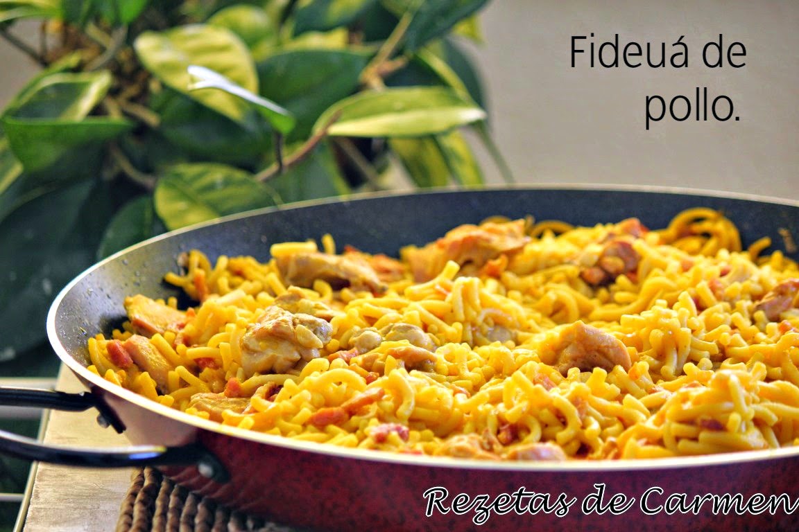 Rezetas De Carmen Fideua De Pollo