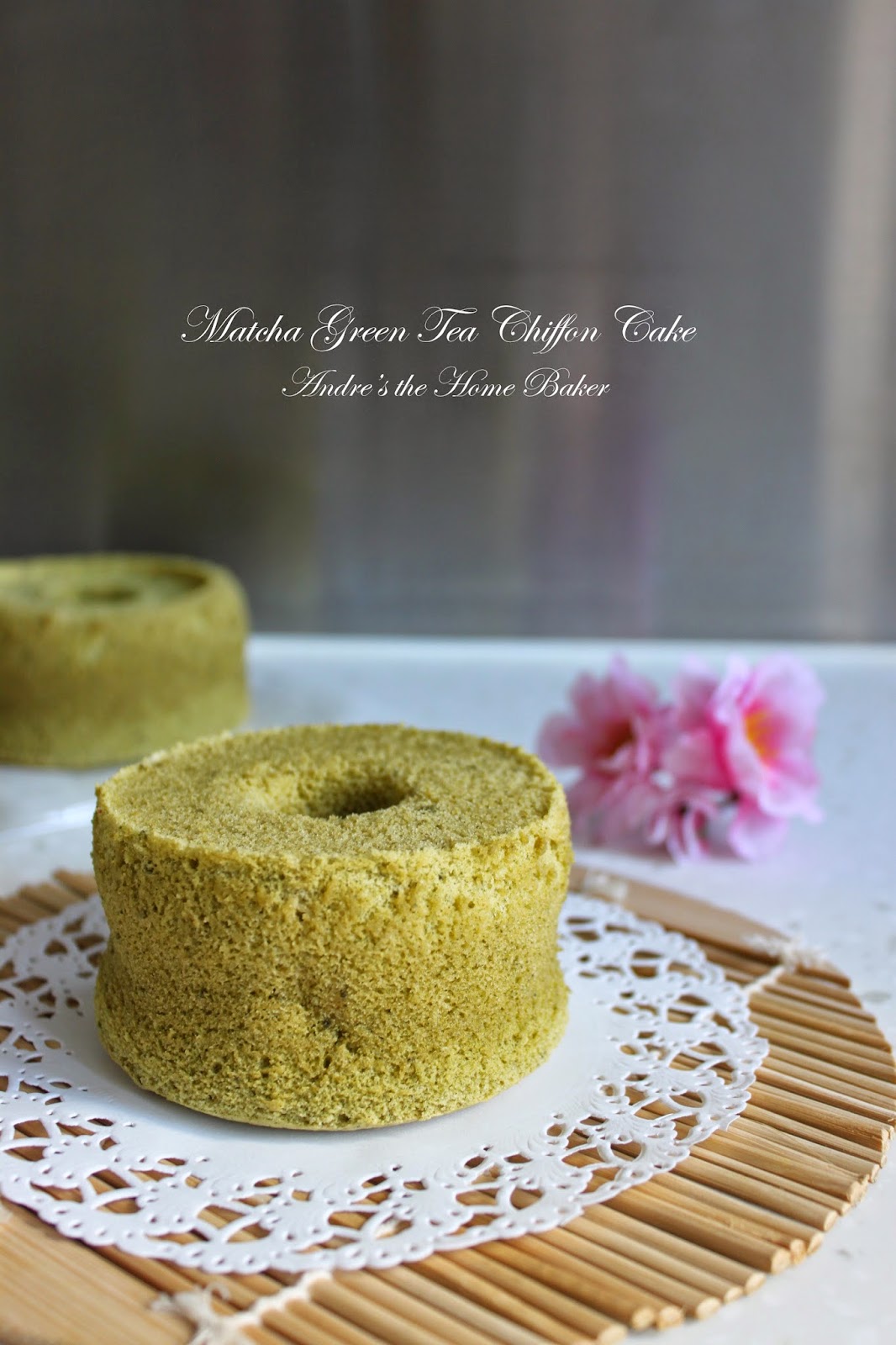 ♥ Matcha Green Tea Chiffon Cake ♥ Andre's the Home Baker