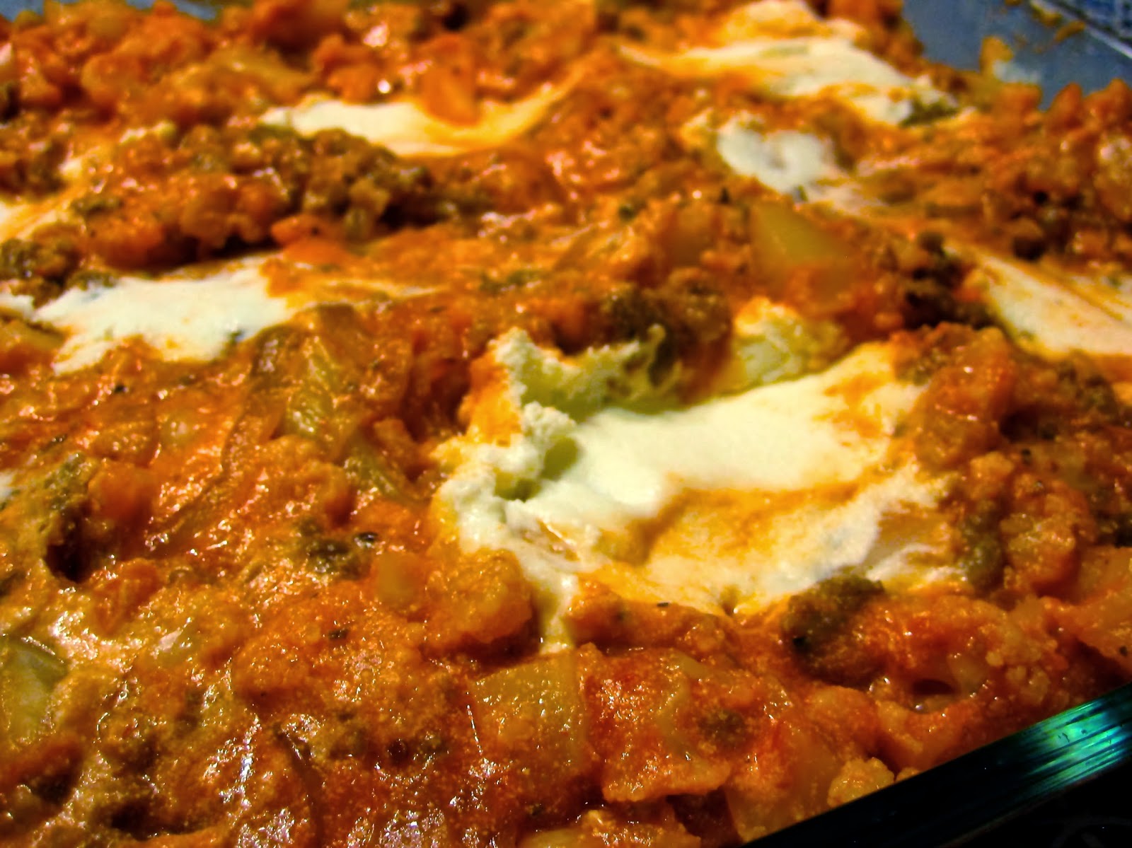 Jackson and Laguna PaleoFriendly Sausage and Cauliflower Casserole