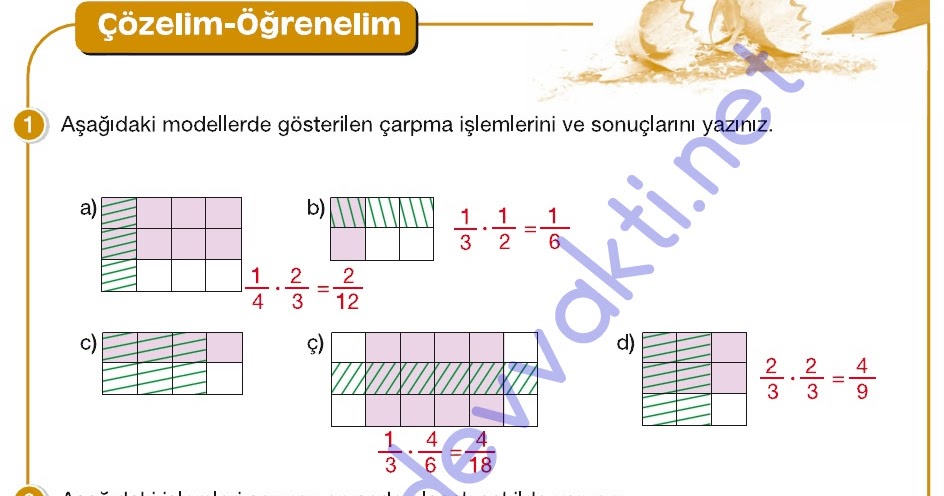 Çalışma Kitabı Cevapları, Ders Kitabı Cevapları, Ödevler,: 6. Sinif
