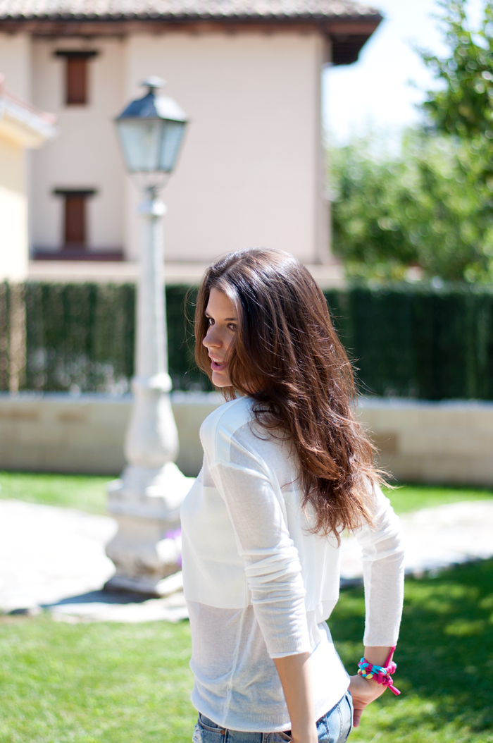 jersey mango blanco transparencias