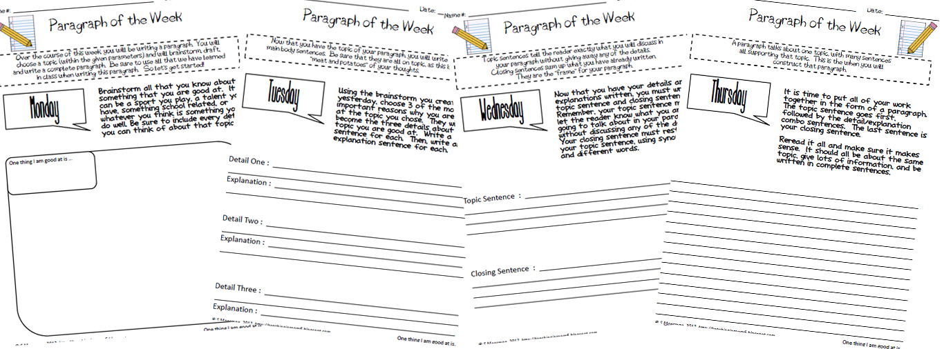 Custom paragraph writing