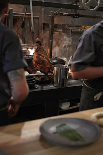Open hearth cooking at TBD Restaurant in San Francisco