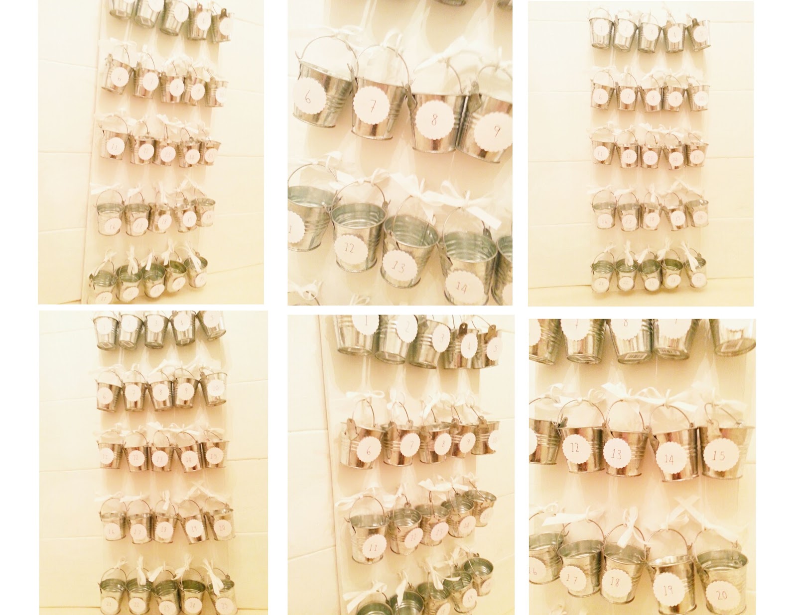 metal bucket advent calendar