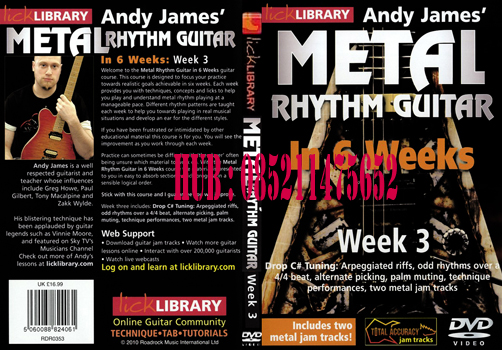 Lick Library Metal Rhythm Guitar In 6 Weeks With Andy Lick Library Metal Rhythm Guitar In 6 Weeks With Andy