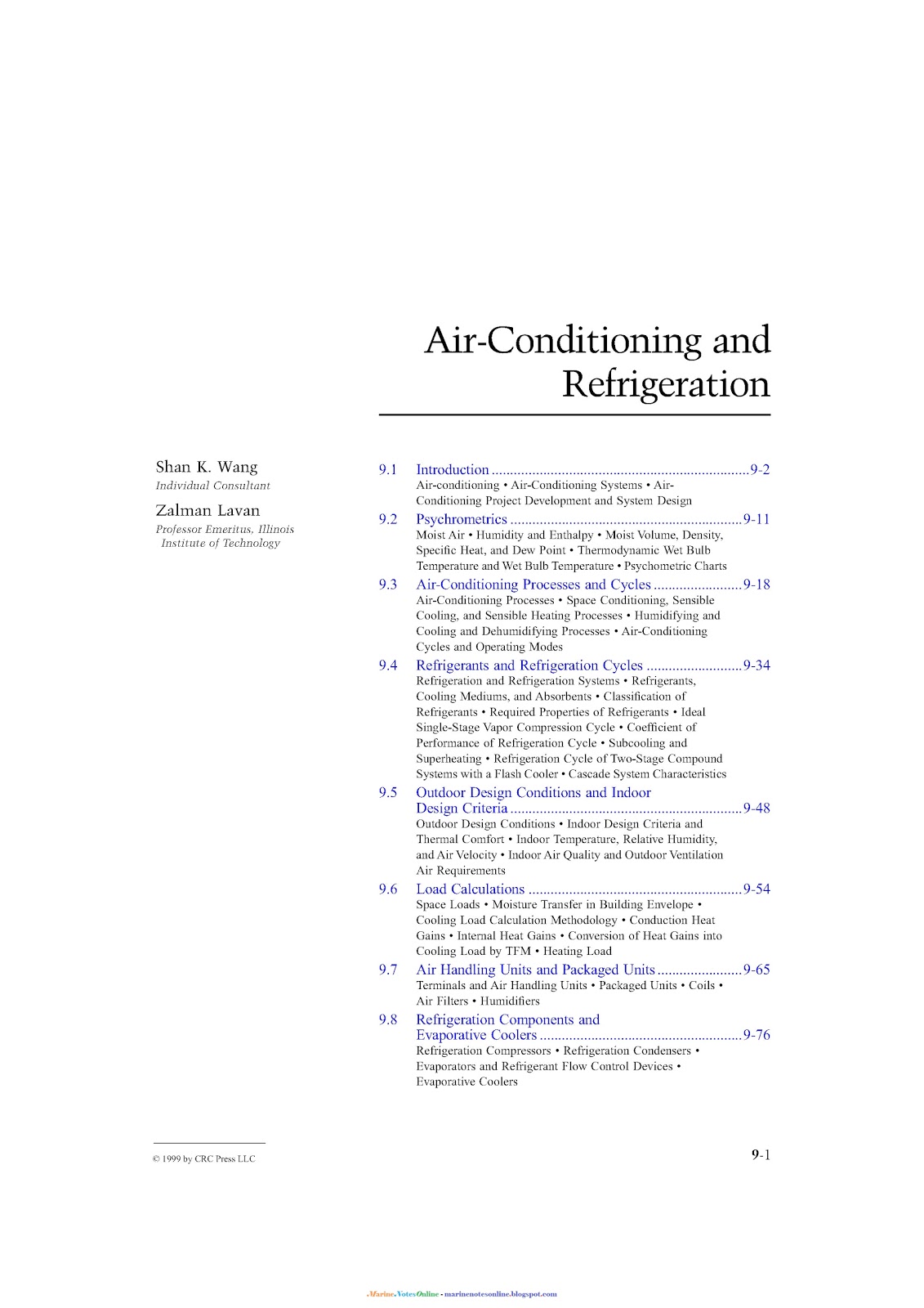 AirConditioning and Refrigeration Marine Notes