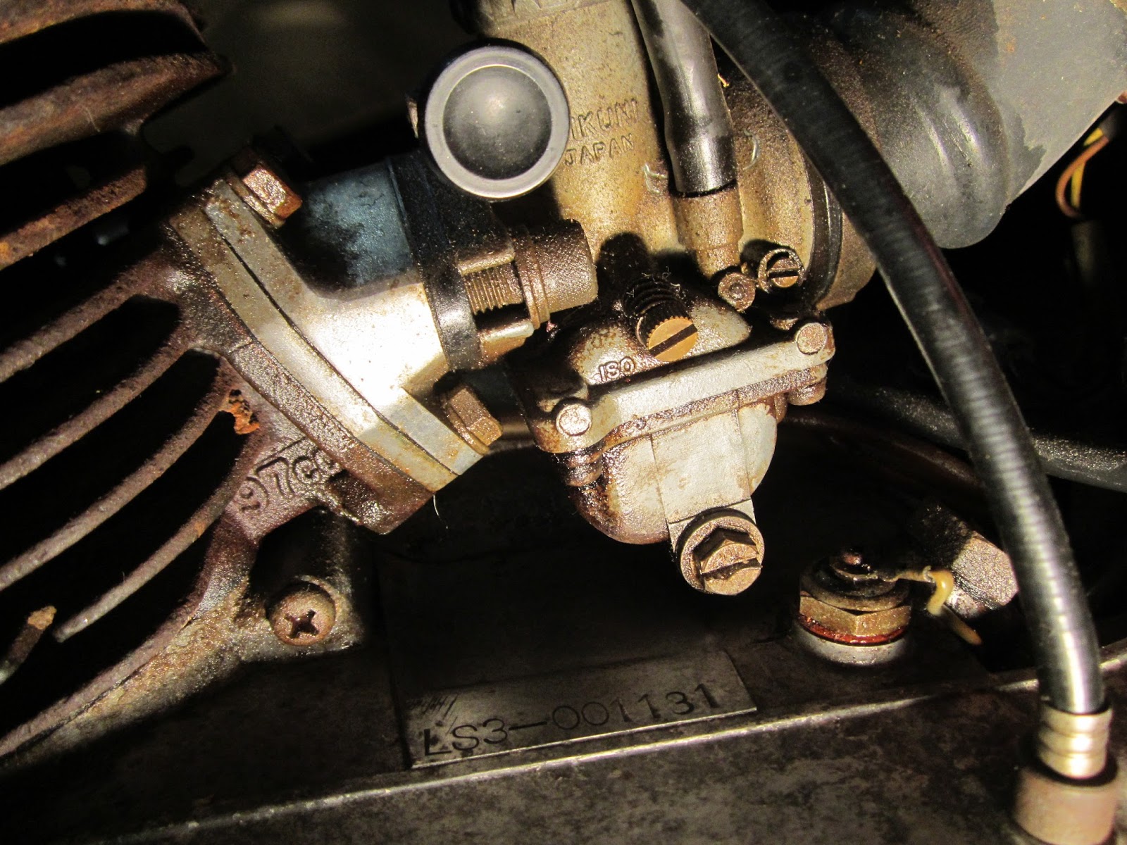 1972 Yamaha LS2.LS2 100cc Keyster Carb Rebuild Kit Air Intake & Fuel