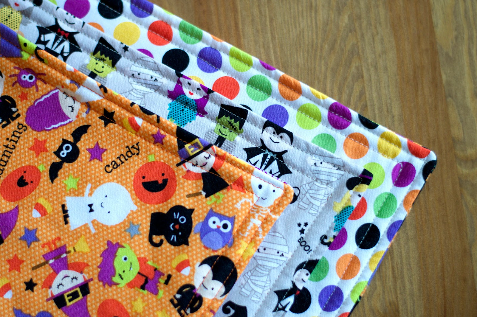 Reversible Halloween Placemats