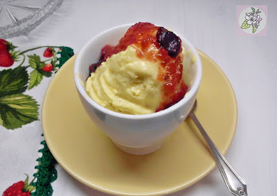 Helado de Melocotón en Almíbar.