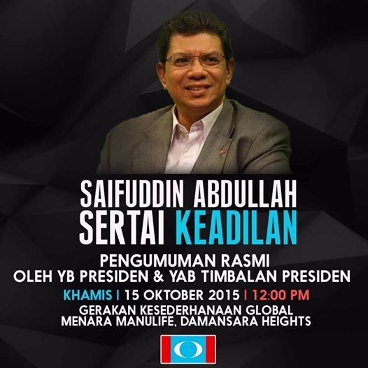 Saifuddin Abdullah Adalah Individu Yang Bakal Tinggalkan UMNO