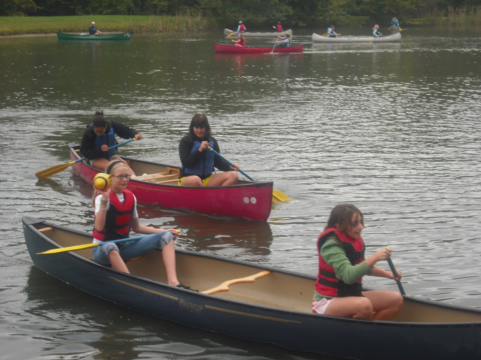 River Reflections at the University of Dayton Girl Scout Canoeing