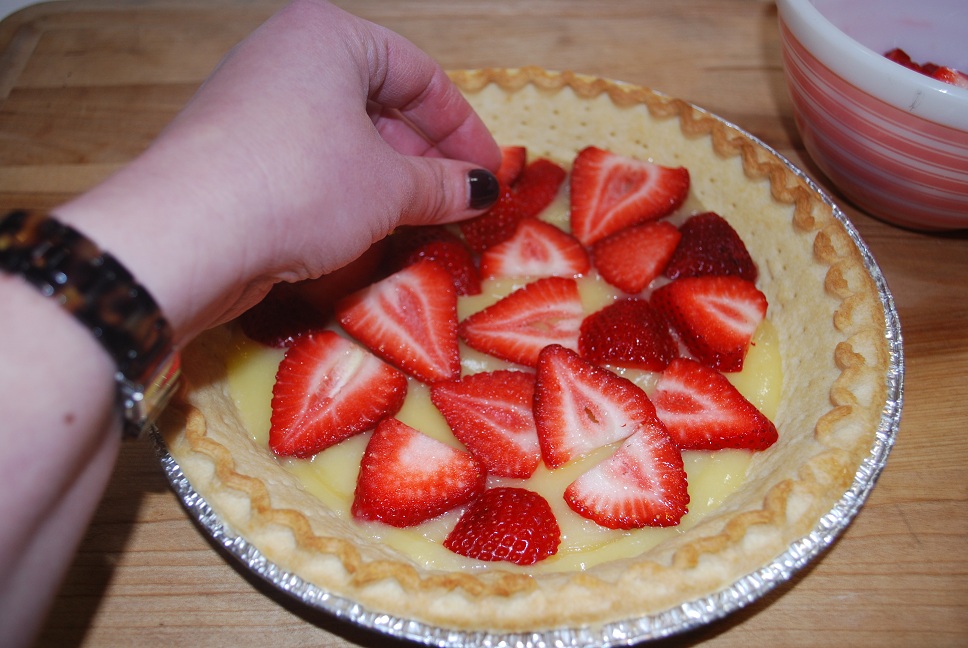 Gourmet Rooster Strawberry Lemon Pie for Easter