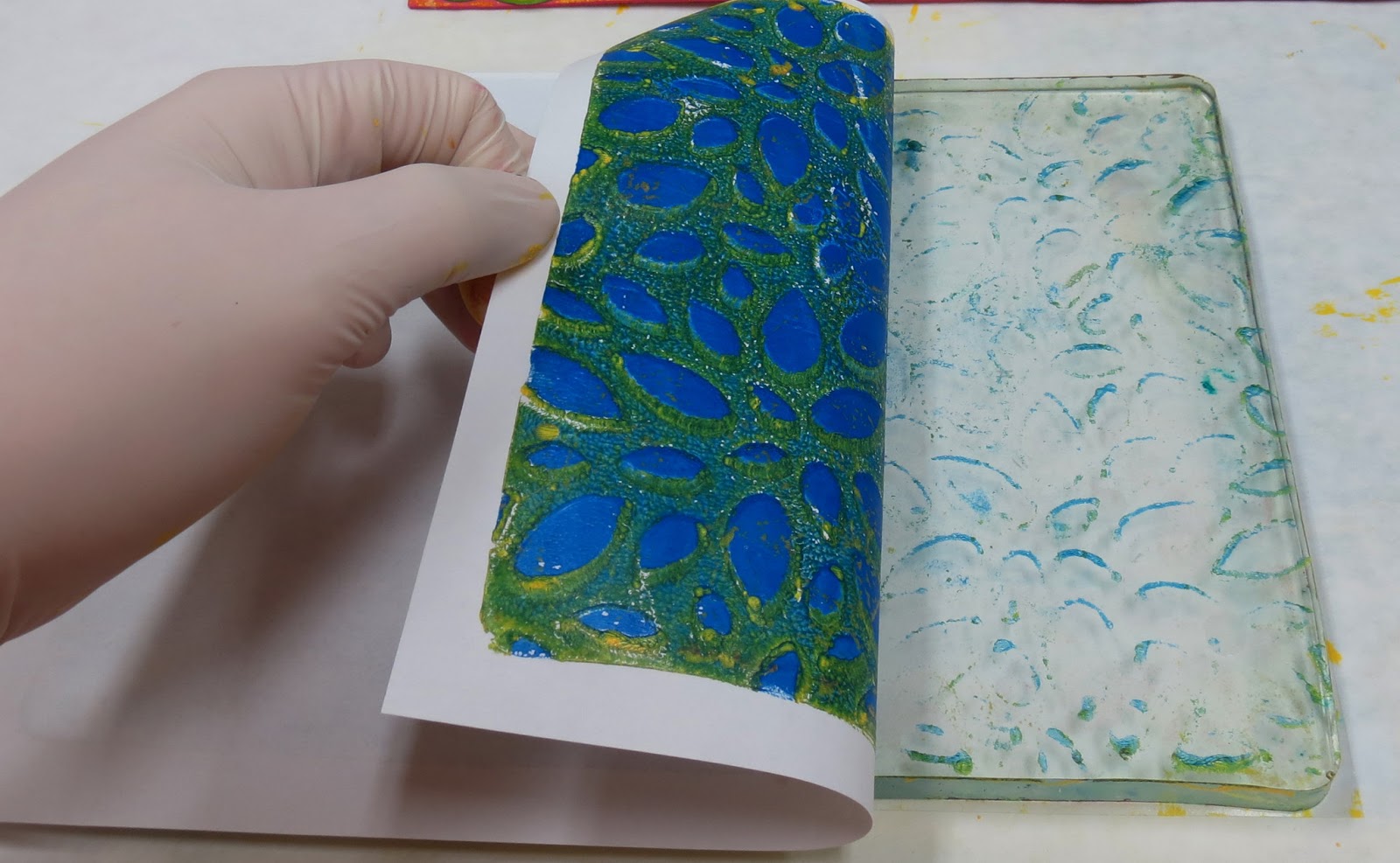 Approachable Art by Judi Hurwitt Foam Printing with Gelli Plate
