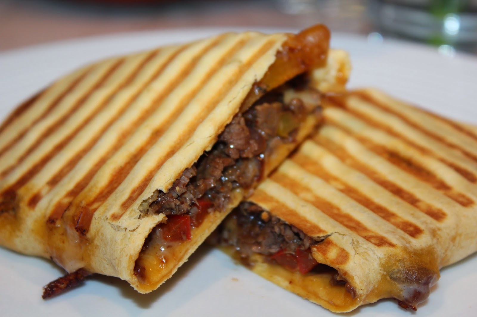 Sisters Luv 2 Cook Steak and Cheese Panini Wrap