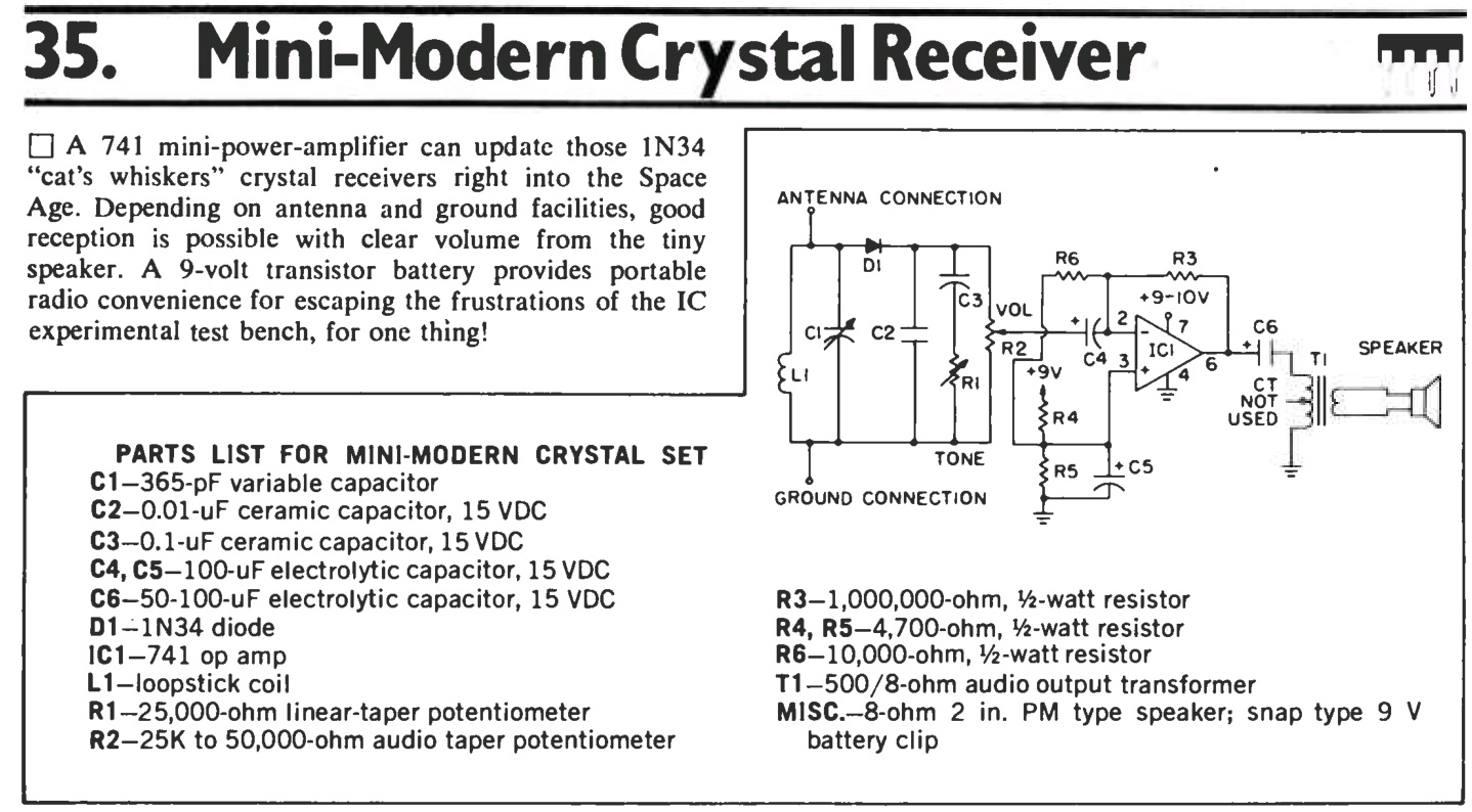 Radio Theory and design 741 Op Amp radio