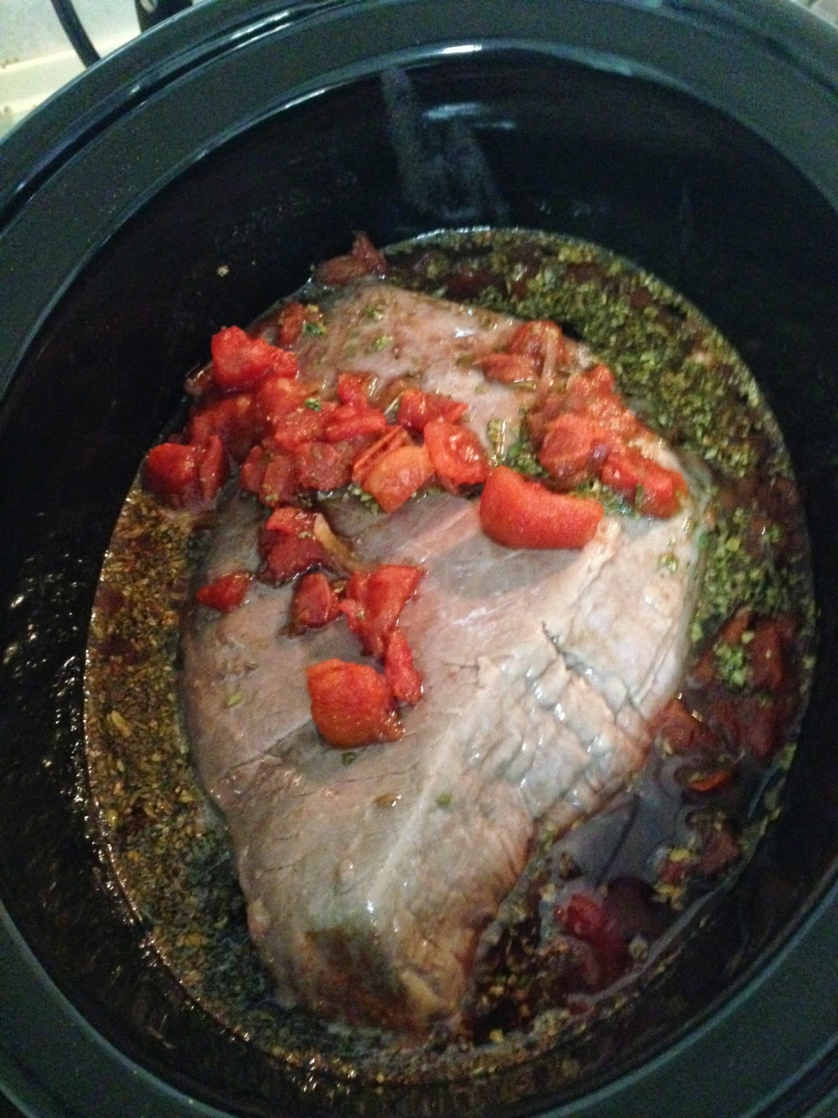 Musings of a Muddled Mum Slow Cooked Roast Beef with Mushroom and Red