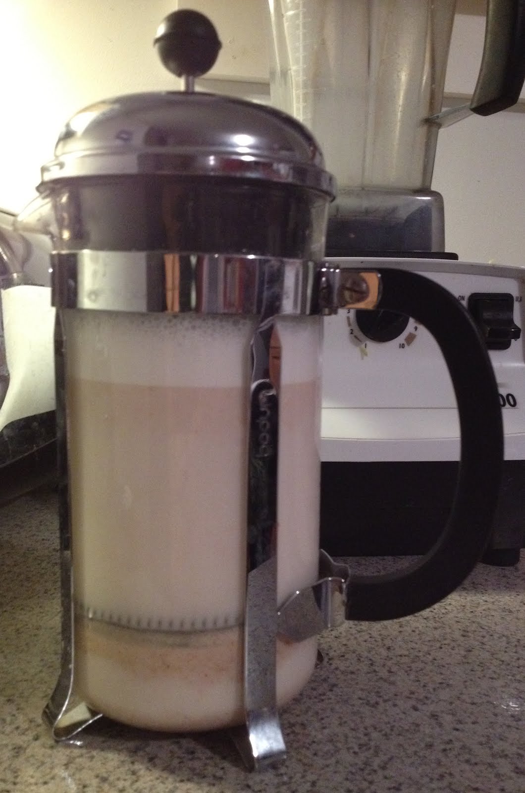 eat to evolve! Raw Almond Milk, French Press Style