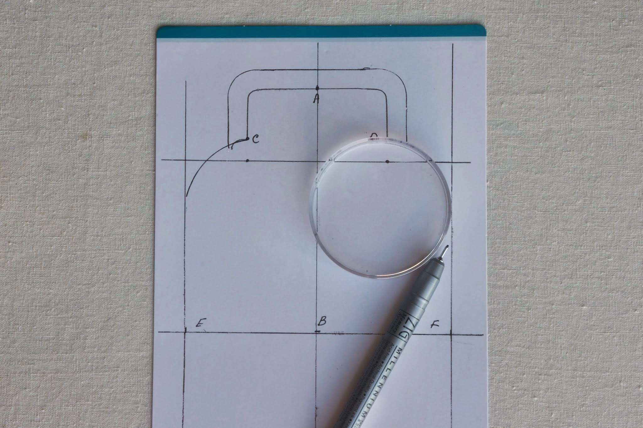 Stitching Notes Tutorial Kiss Lock Purse Template Construction