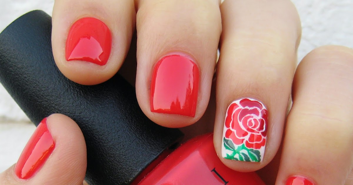 Dahlia Nails: England Rugby Nail Art