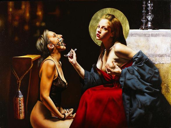 saturno butto pintura erótica sadomasoquismo religiosidade paganismo dominação