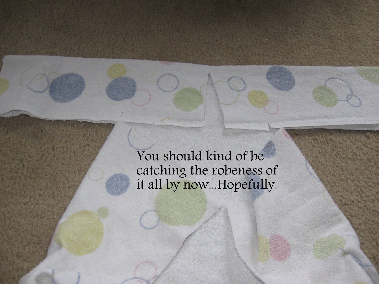 Murrayed Life Make a Toddler Robe from a Single Bath Towel