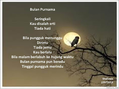 Tinta Kirana Puisi Bulan Purnama