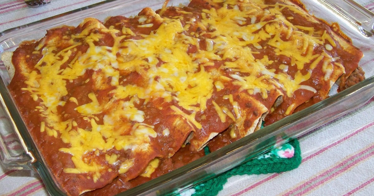 2 Kids and Tired Cooks Beef Enchiladas