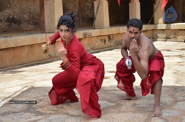  Shriya Saran red outfit photo from Chandra