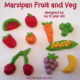 fun marzipan crafts fruit veg