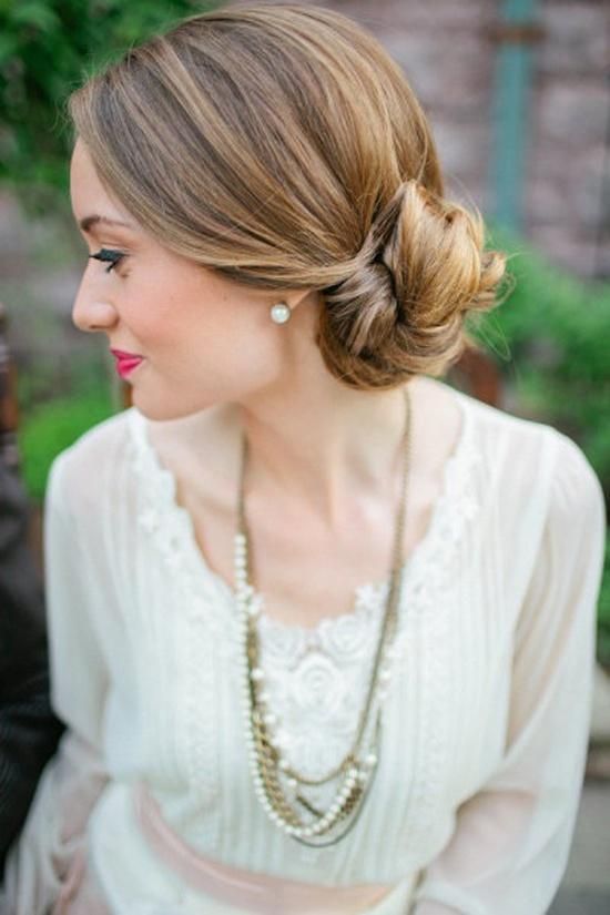 Fashion Gru Side Bun Hairstyles For Wedding 2015