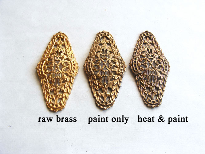 LuxeOrnaments How to Patina Raw Brass Filigree Pieces in 5 Easy Steps
