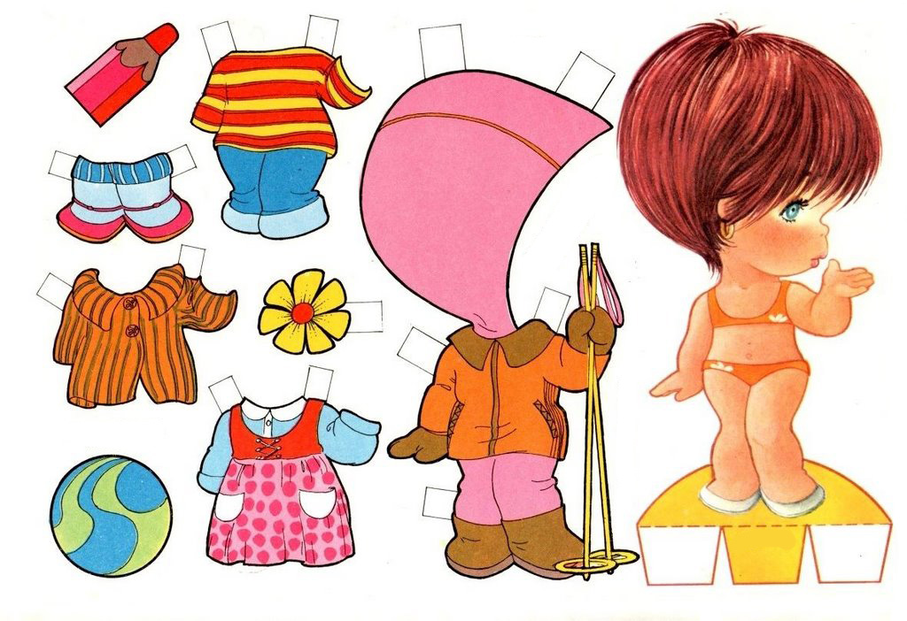 muñecas recortables para niñas