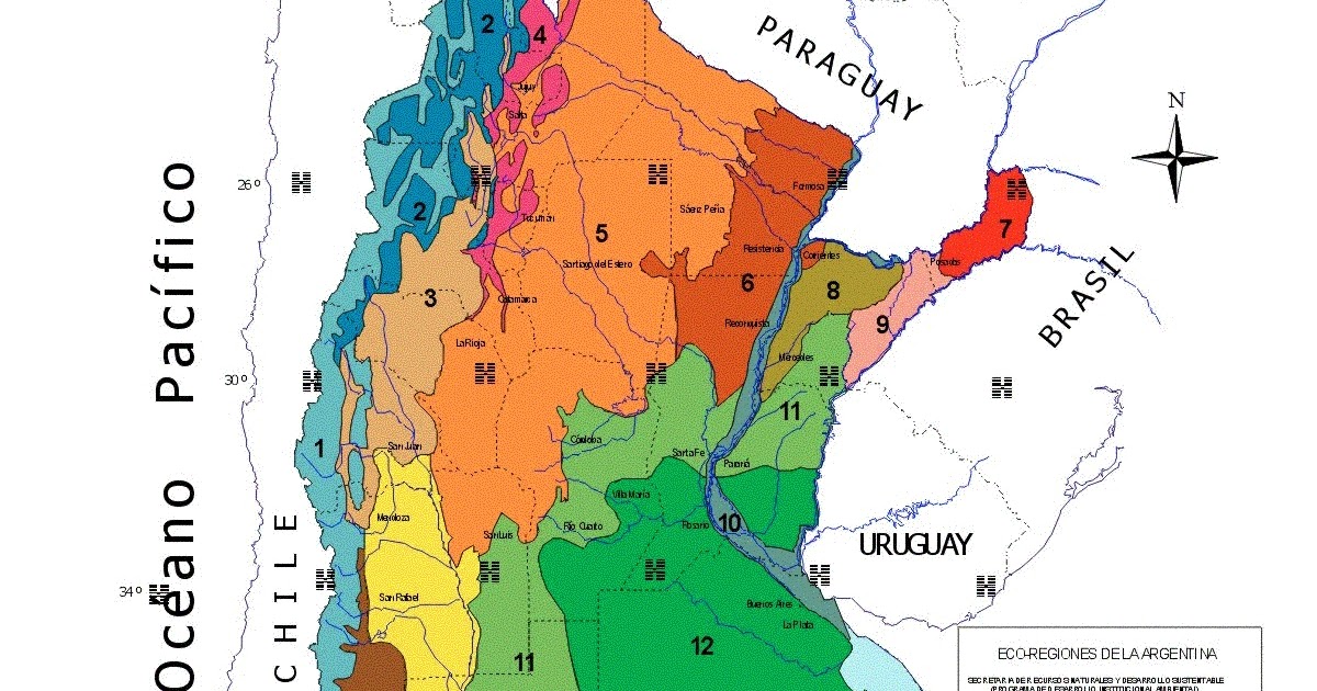 Mapas del Mundo Mapa de la costa argentina