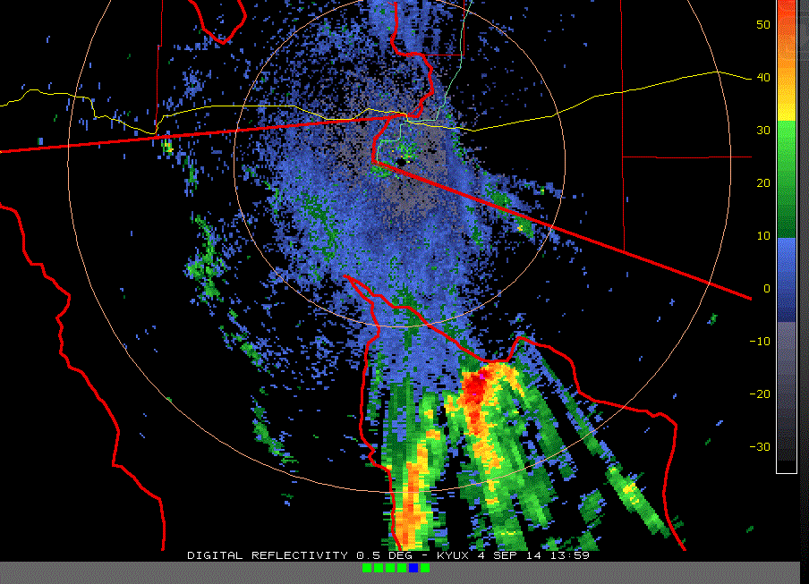 MADWEATHER Sea Clutter North End Of Gulf Of California