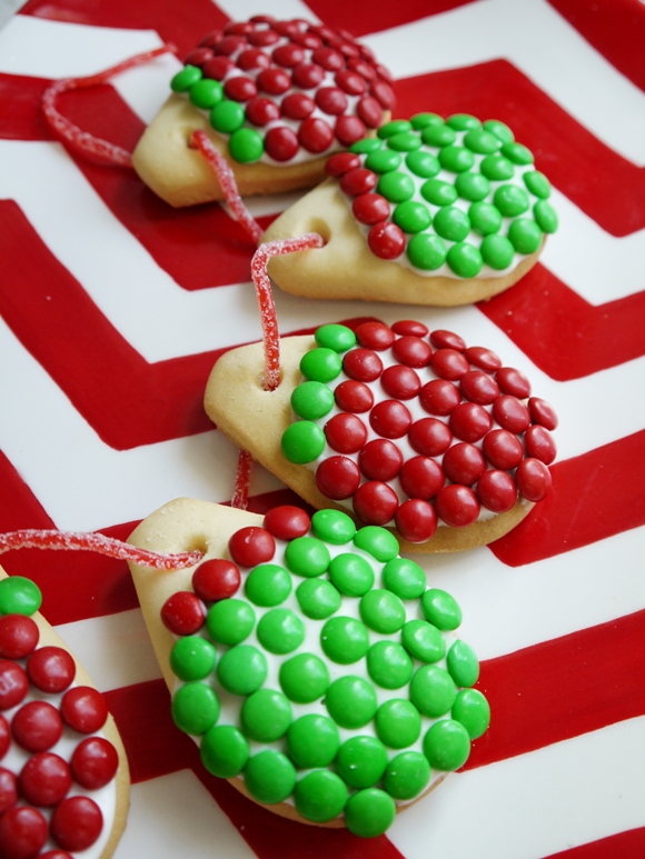 Christmas Lights Cookies Recipe with M&Ms Party Ideas Party