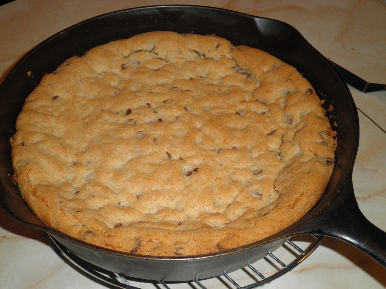 Secrets from the Cookie Princess Cast Iron Skillet Chocolate Chip Cookie