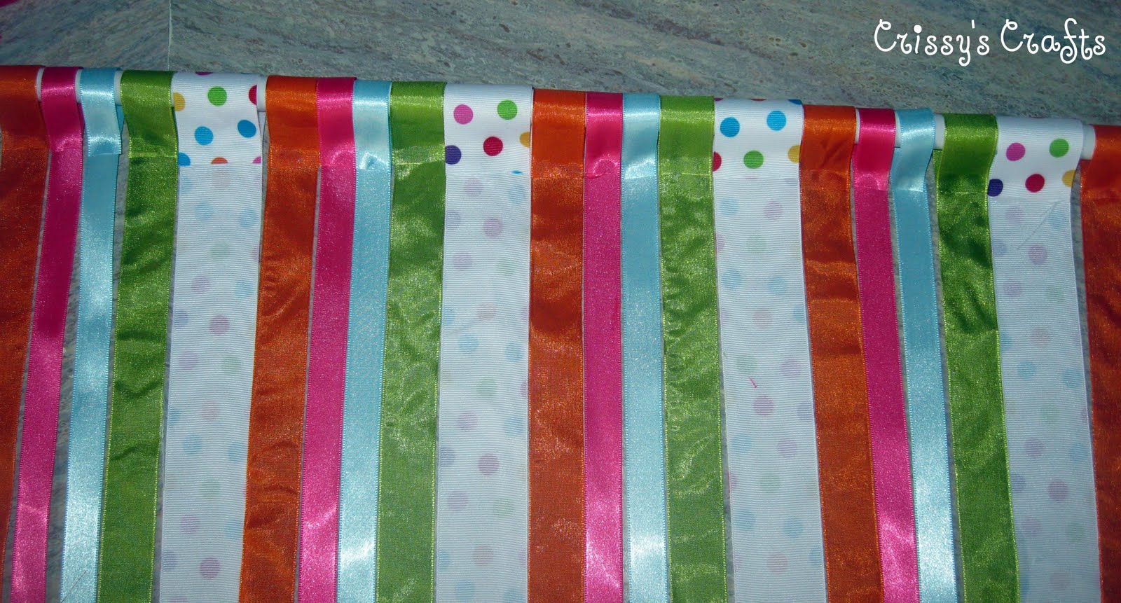 Crissy's Crafts Ribbon Valance