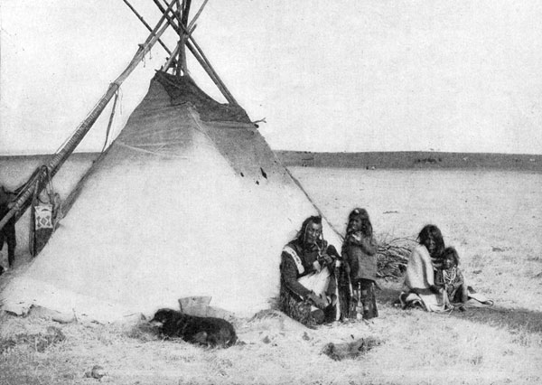 Blackfoot Indians Teepees