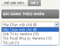 Tạo menu đổ xuống cho nhãn (drop down menu for label) Tạo menu đổ xuống cho nhãn (drop down menu for label)