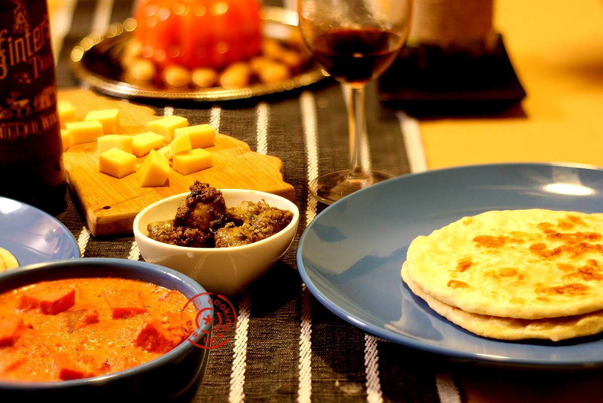 Indian Dinner Party Ideas Part - 27: North Indian Vegetarian Party Menu : Dhoodi Mushroom Kebab, Paneer Butter Masala And Homemade Naan
