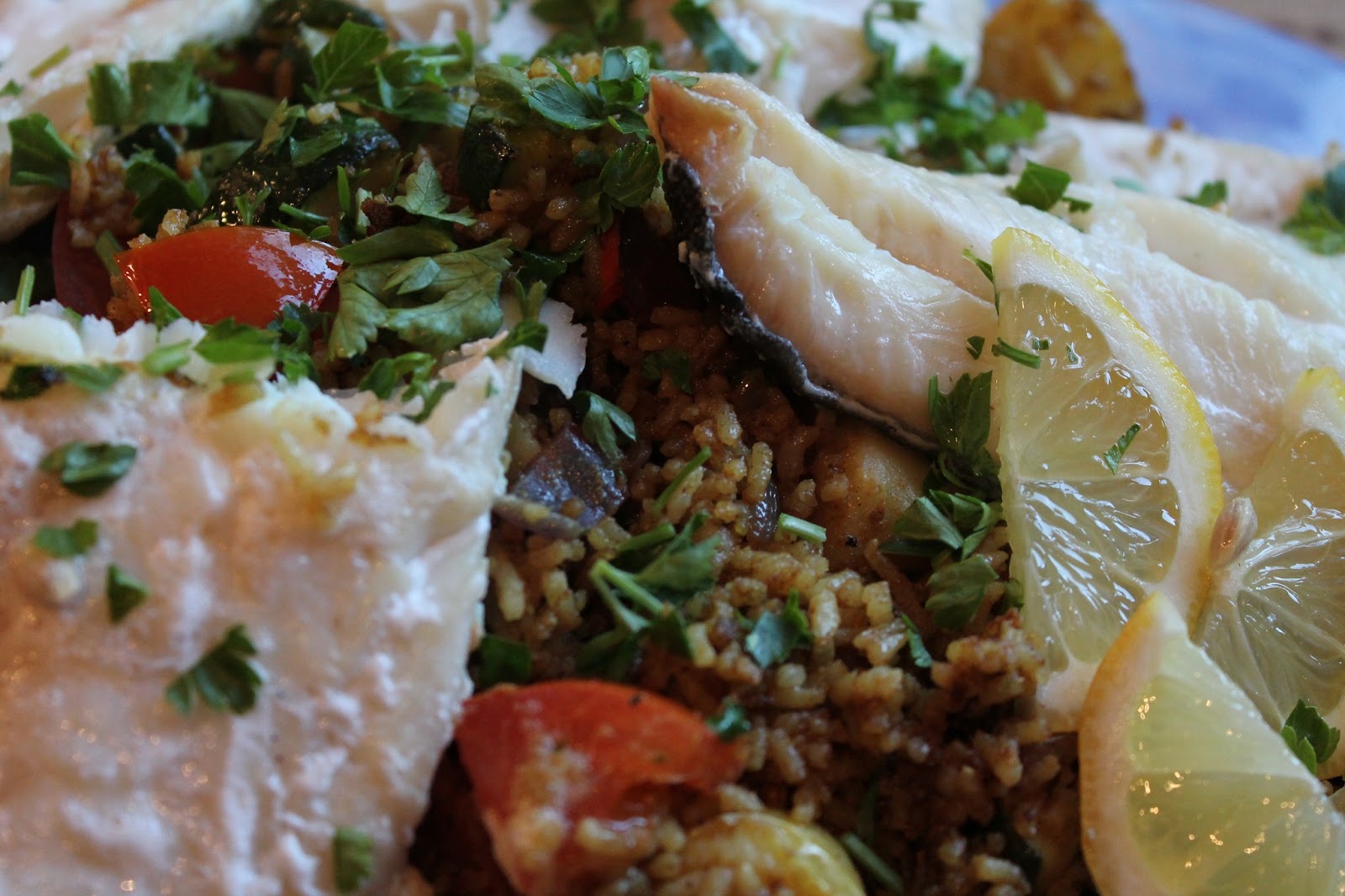 cook, serve, eat smoked haddock with rice and potatoes