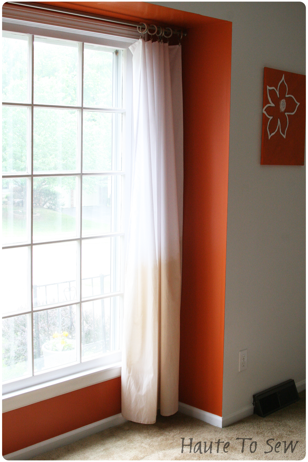 Haute To Sew Tea Dyed Curtains