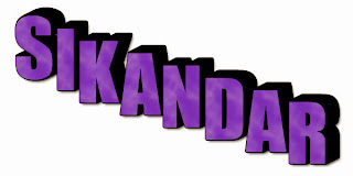 Sikandar 3D Name Logo