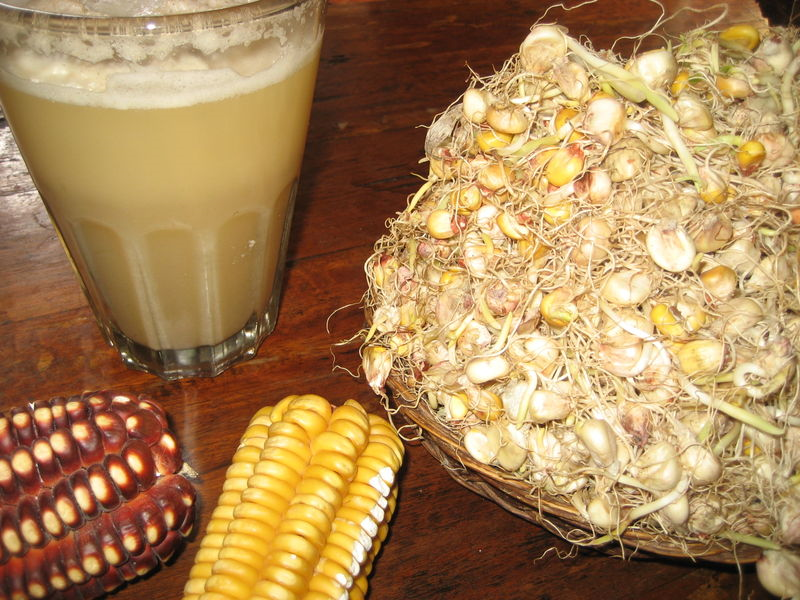 LOCALLY MANUFACTURED ALCOHOLIC BEVERAGES IN GHANA CORN BEER OR LOCALLY