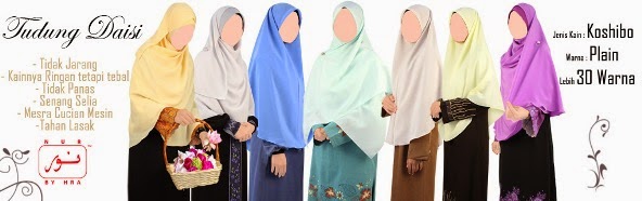 tudung labuh online daisi